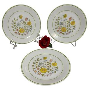 3 Plates 8.5” Corelle by Corning Meadow Salad Plates